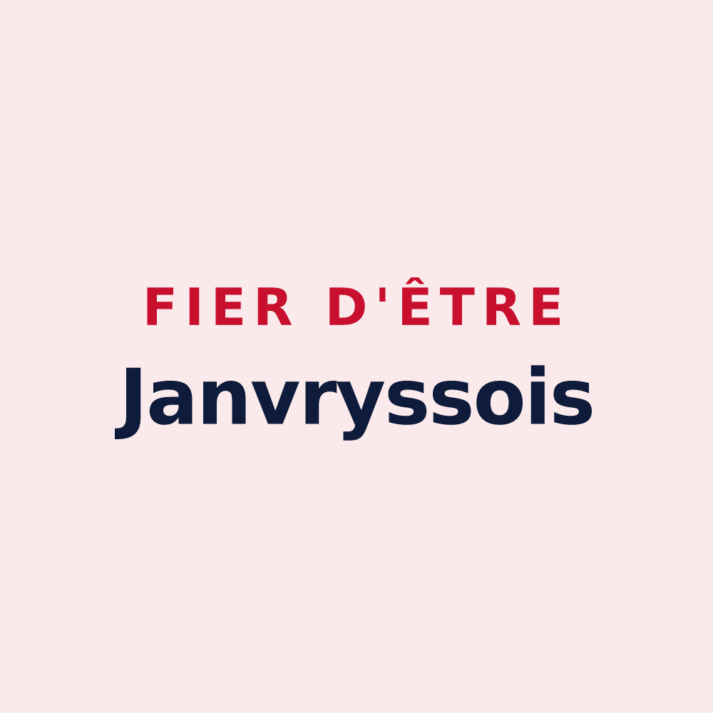 Magnet « Fier d'être Janvryssois » — design pour Janvry