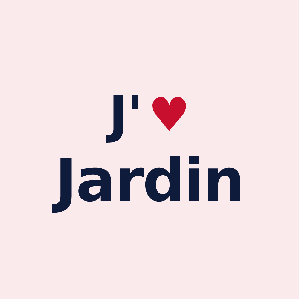 Magnet personnalisé Jardin — design J'aime Jardin