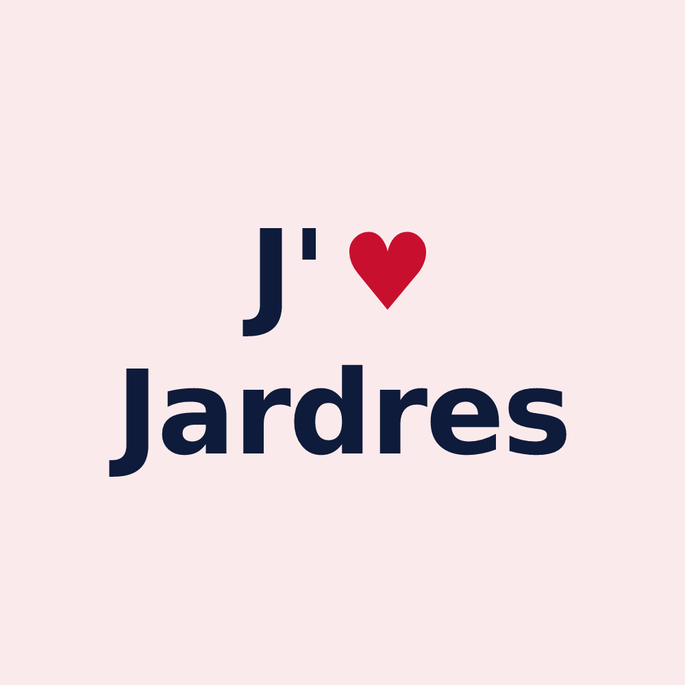 Magnet personnalisé Jardres — design J'aime Jardres
