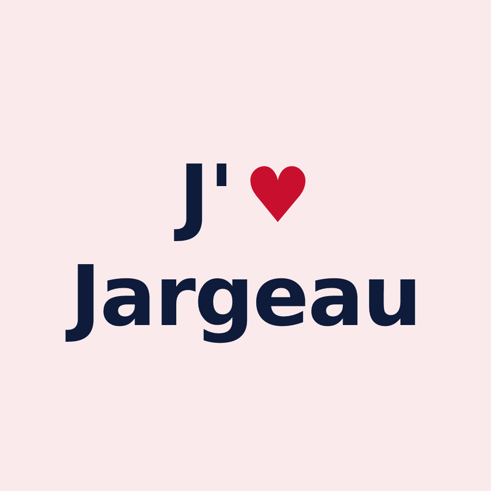 Magnet personnalisé Jargeau — design J'aime Jargeau