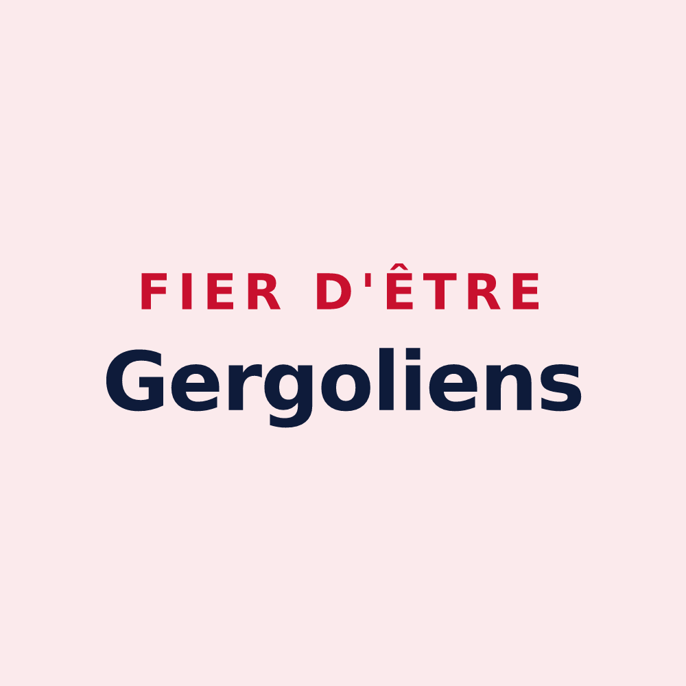 Magnet « Fier d'être Gergoliens » — design pour Jargeau
