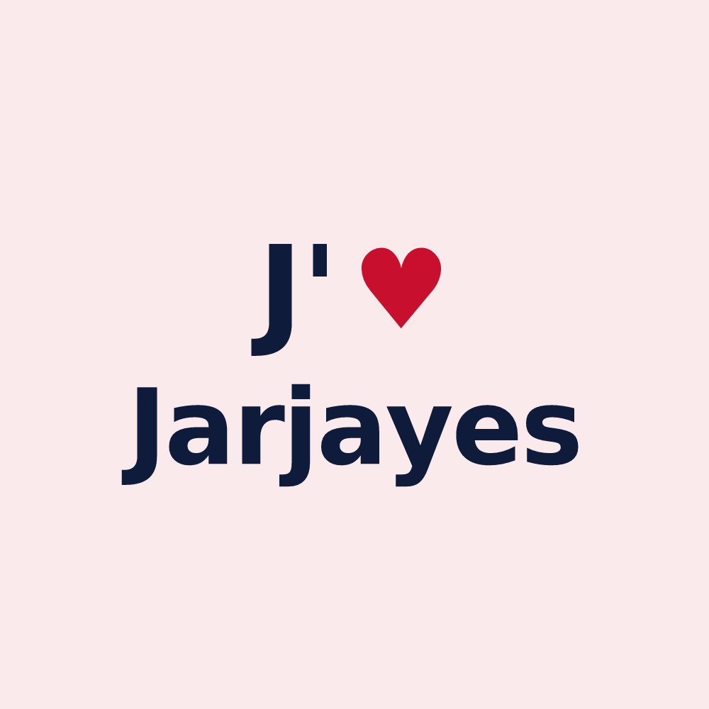 Magnet personnalisé Jarjayes — design J'aime Jarjayes