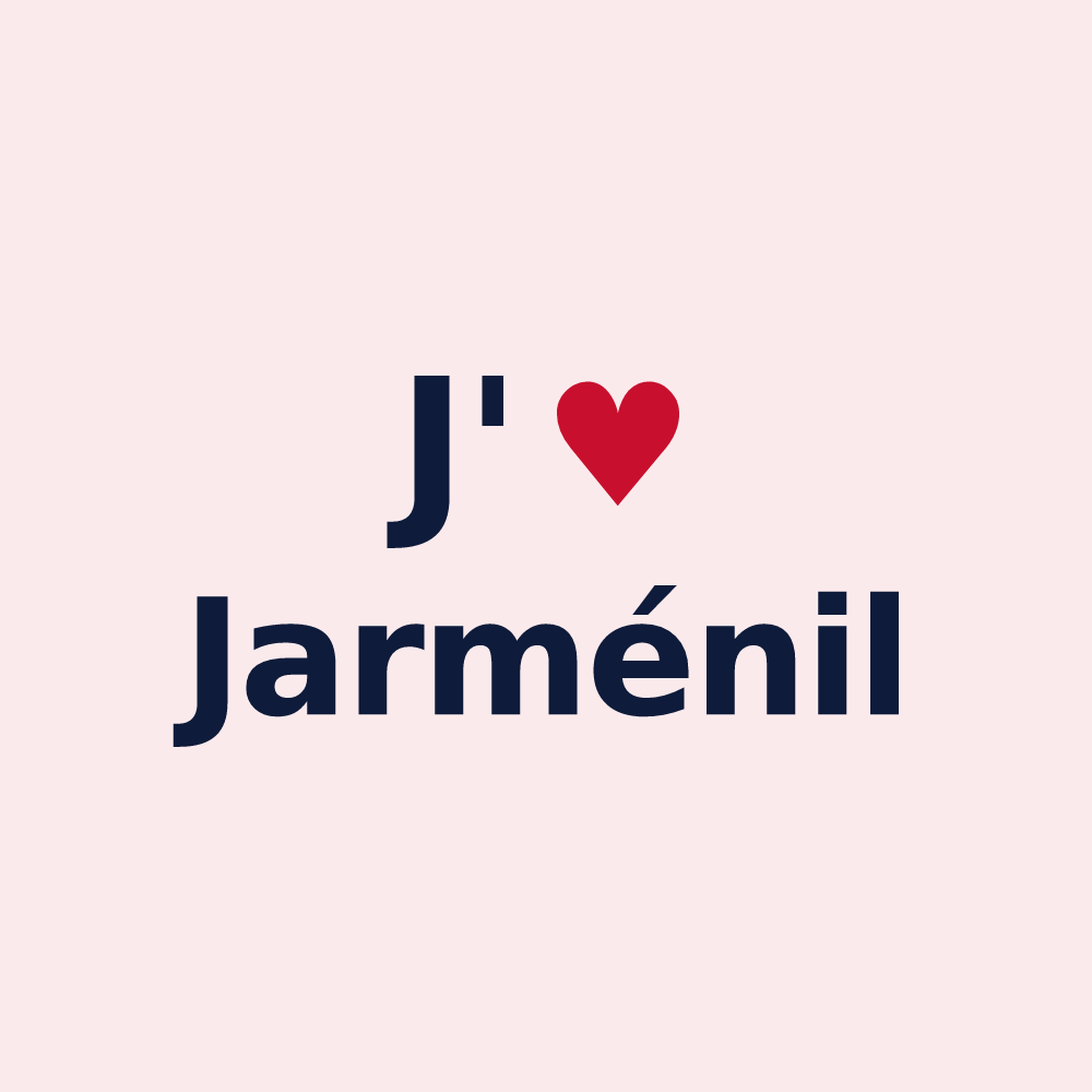 Magnet personnalisé Jarménil — design J'aime Jarménil