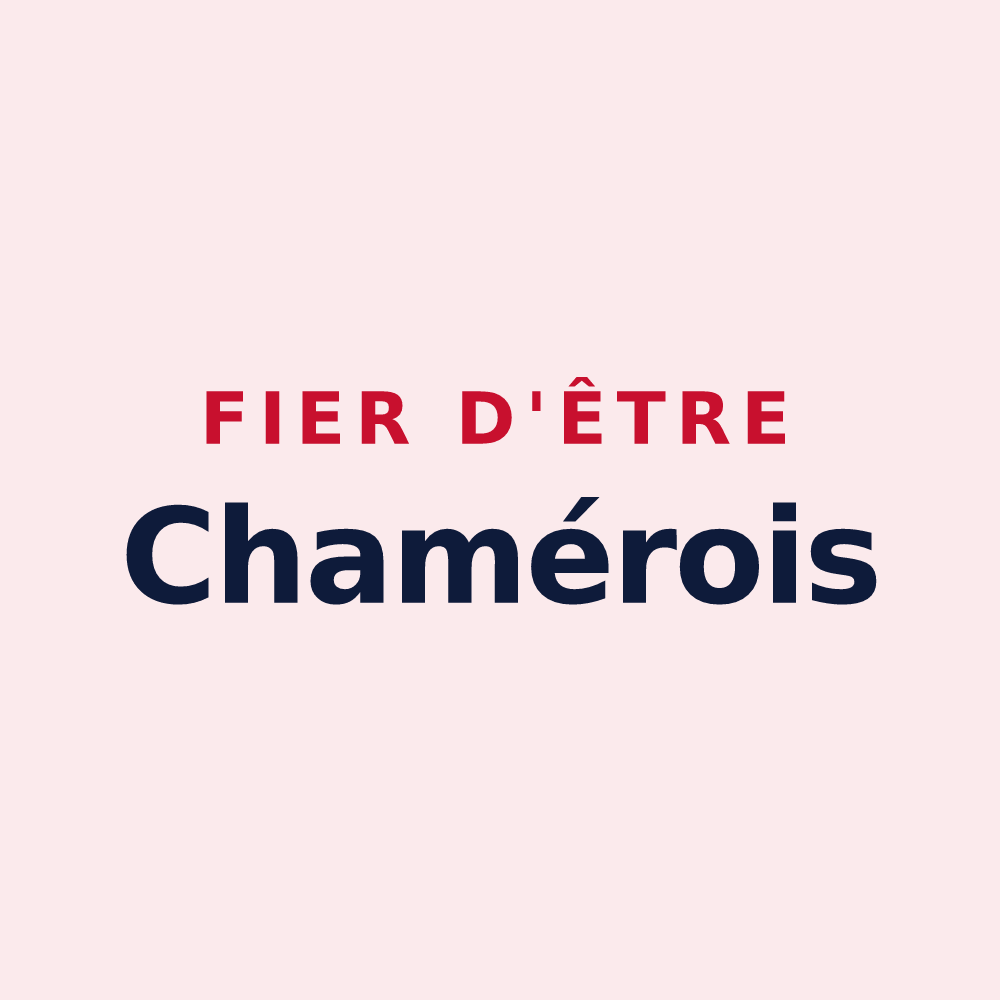 Magnet « Fier d'être Chamérois » — design pour Jarménil