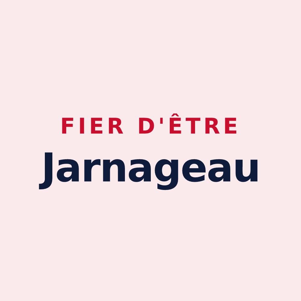 Magnet « Fier d'être Jarnageau » — design pour Jarnages
