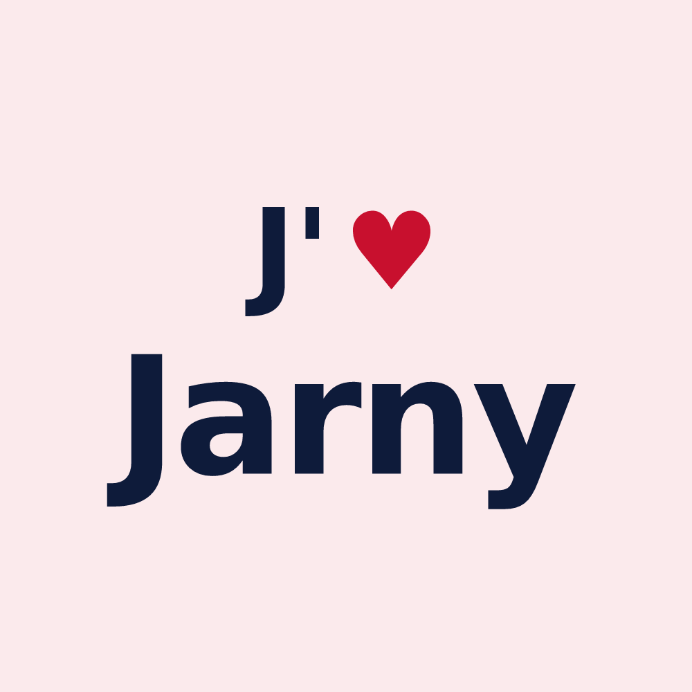 Magnet personnalisé Jarny — design J'aime Jarny