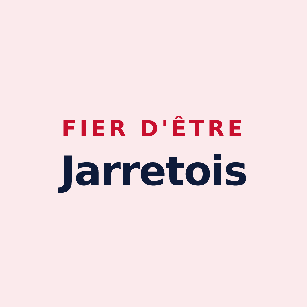 Magnet « Fier d'être Jarretois » — design pour Jarret