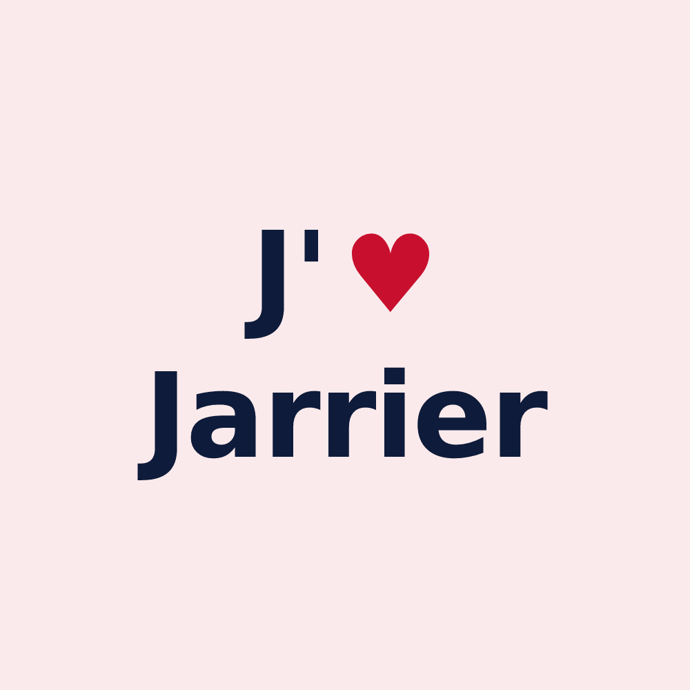 Magnet personnalisé Jarrier — design J'aime Jarrier
