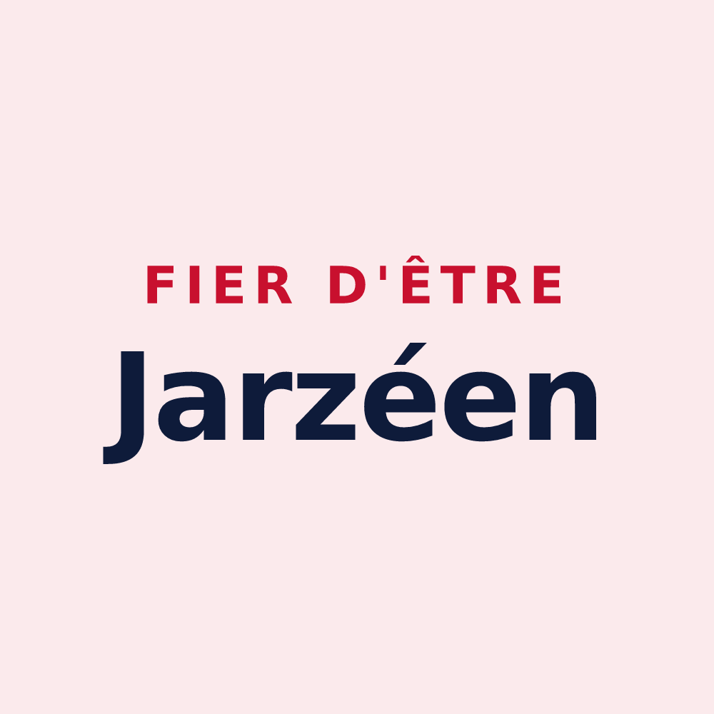 Magnet « Fier d'être Jarzéen » — design pour Jarzé Villages