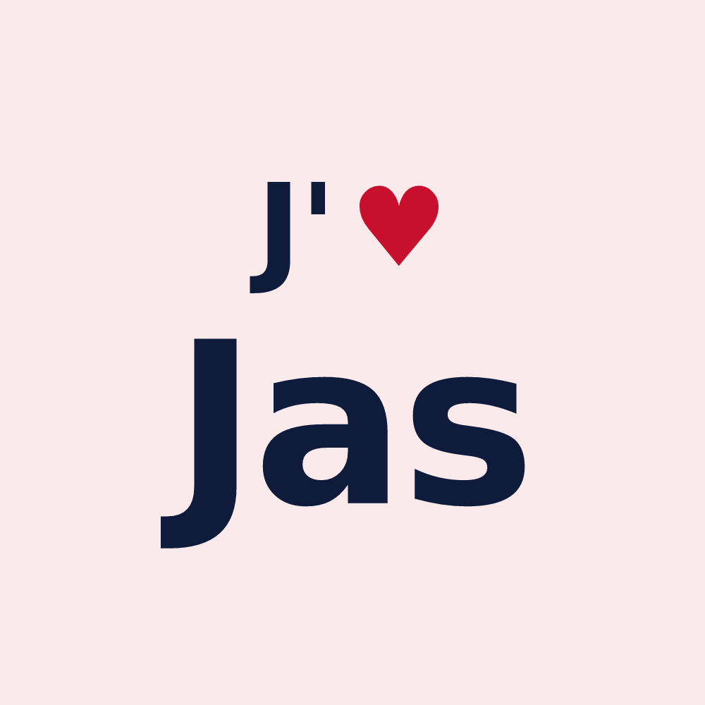 Magnet personnalisé Jas — design J'aime Jas