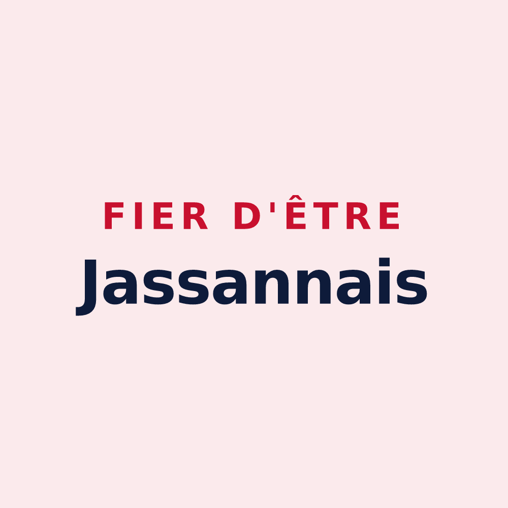 Magnet « Fier d'être Jassannais » — design pour Jassans-Riottier
