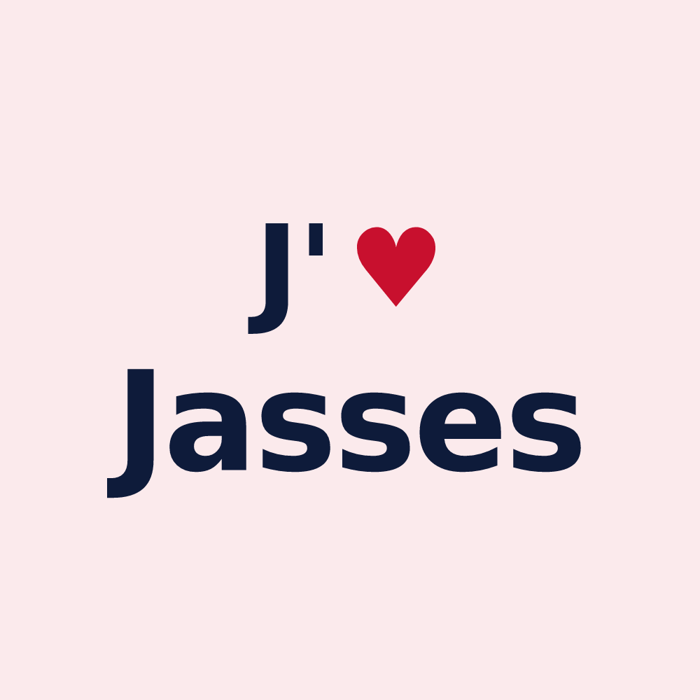 Magnet personnalisé Jasses — design J'aime Jasses