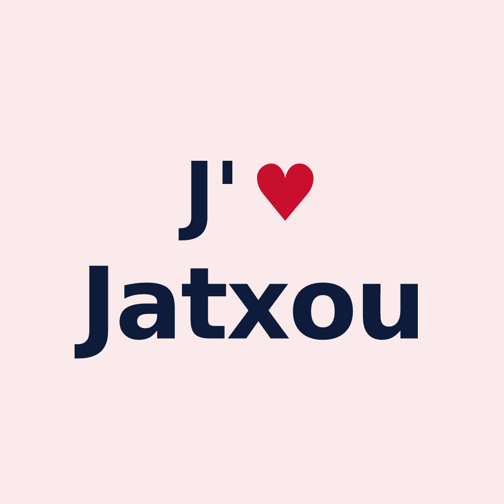 Magnet personnalisé Jatxou — design J'aime Jatxou