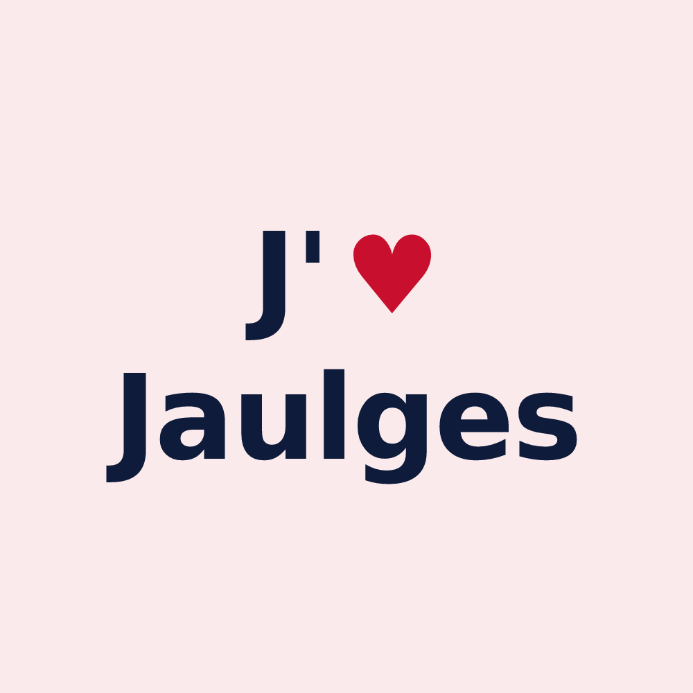 Magnet personnalisé Jaulges — design J'aime Jaulges