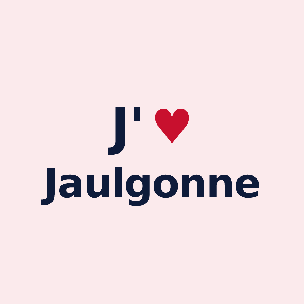 Magnet personnalisé Jaulgonne — design J'aime Jaulgonne