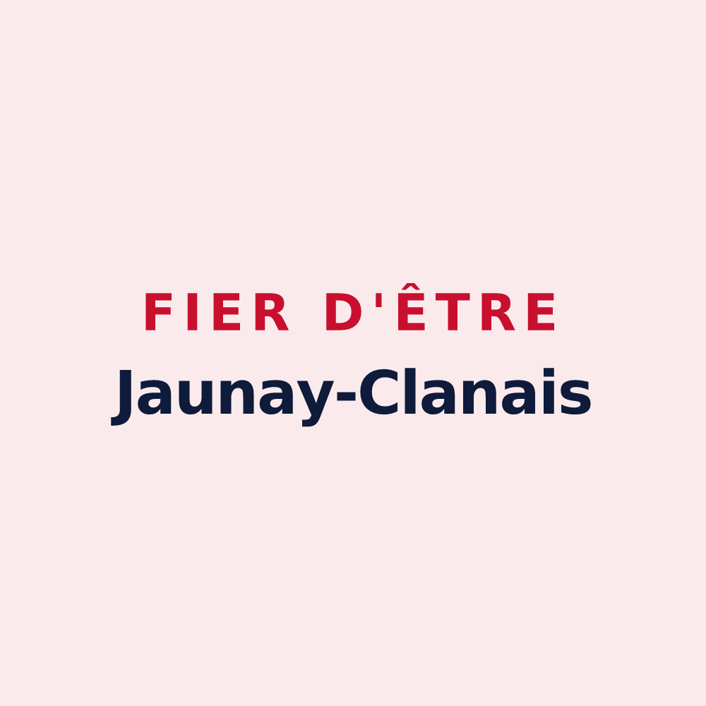 Magnet « Fier d'être Jaunay-Clanais » — design pour Jaunay-Marigny