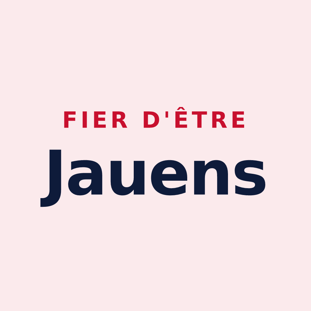 Magnet « Fier d'être Jauens » — design pour Jaux