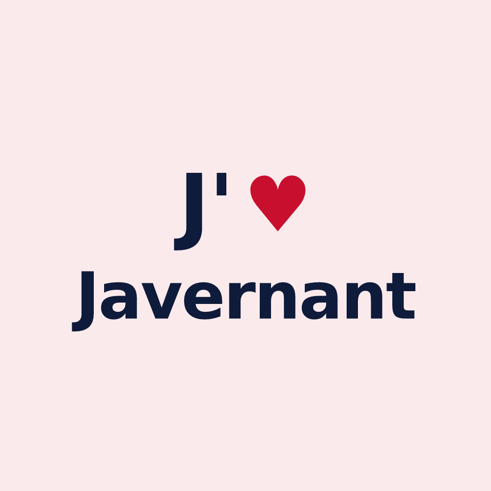 Magnet personnalisé Javernant — design J'aime Javernant