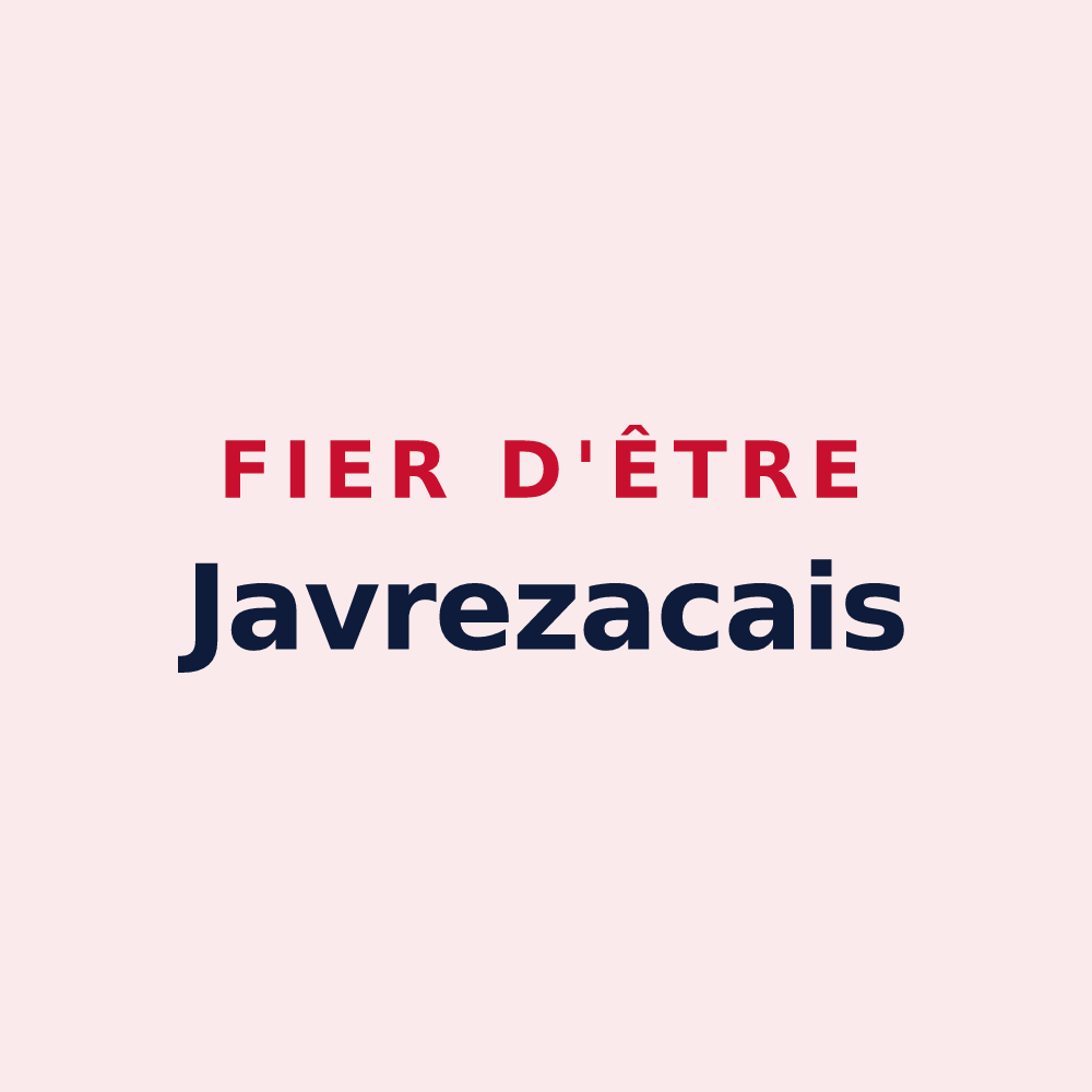 Magnet « Fier d'être Javrezacais » — design pour Javrezac