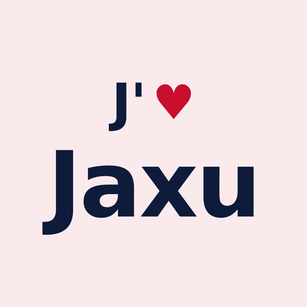 Magnet personnalisé Jaxu — design J'aime Jaxu