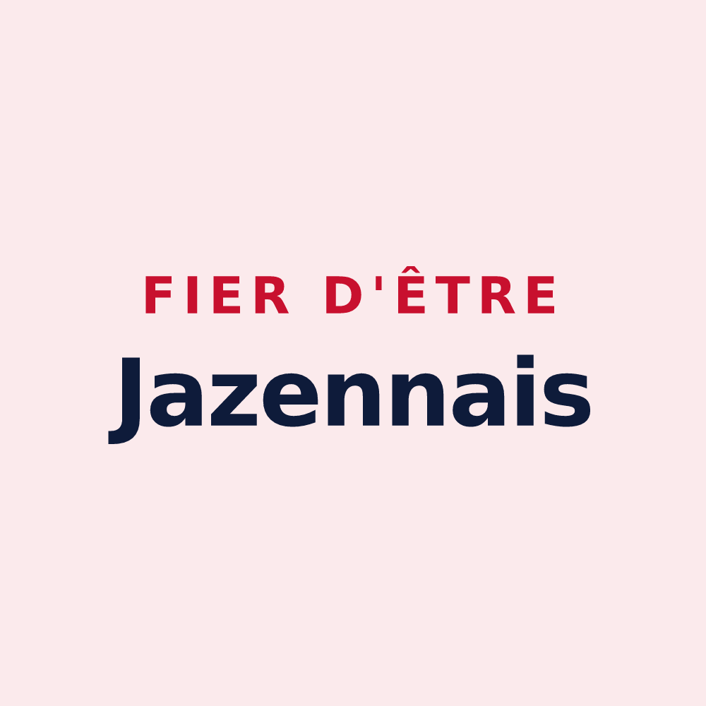 Magnet « Fier d'être Jazennais » — design pour Jazennes
