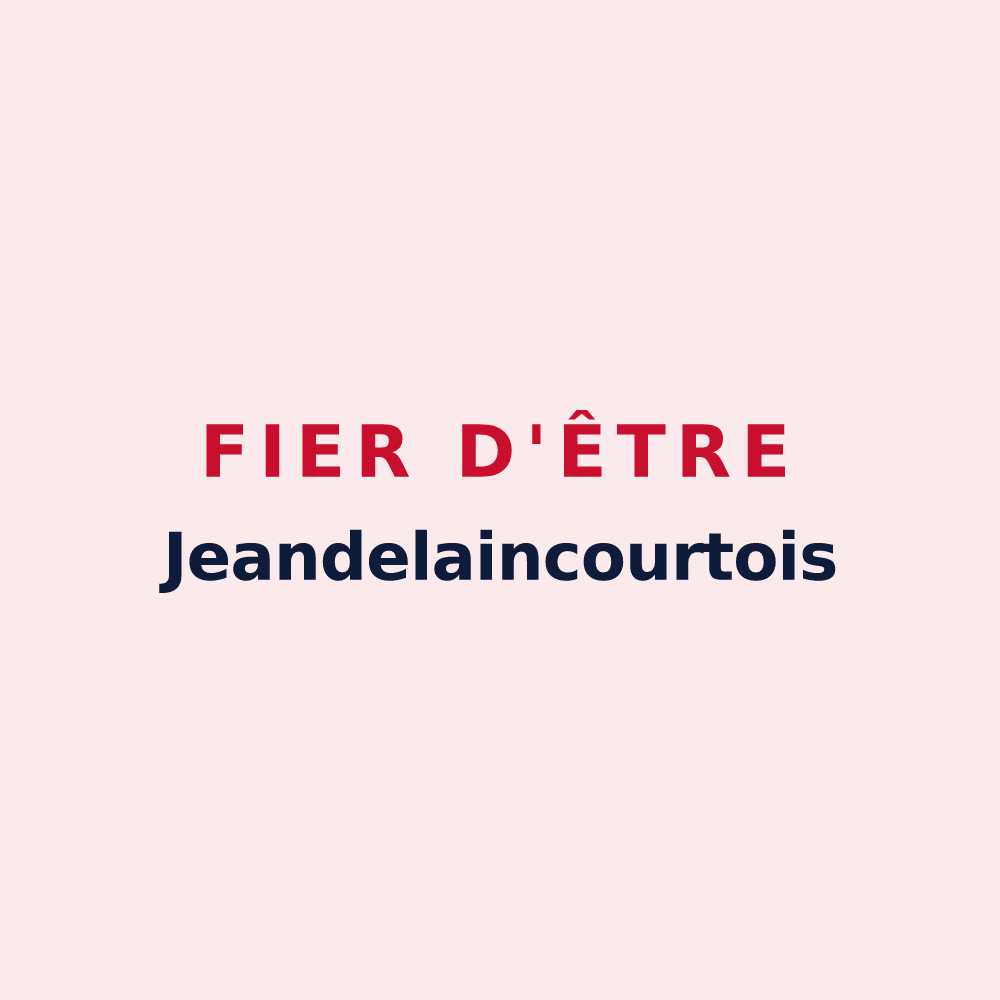 Magnet « Fier d'être Jeandelaincourtois » — design pour Jeandelaincourt