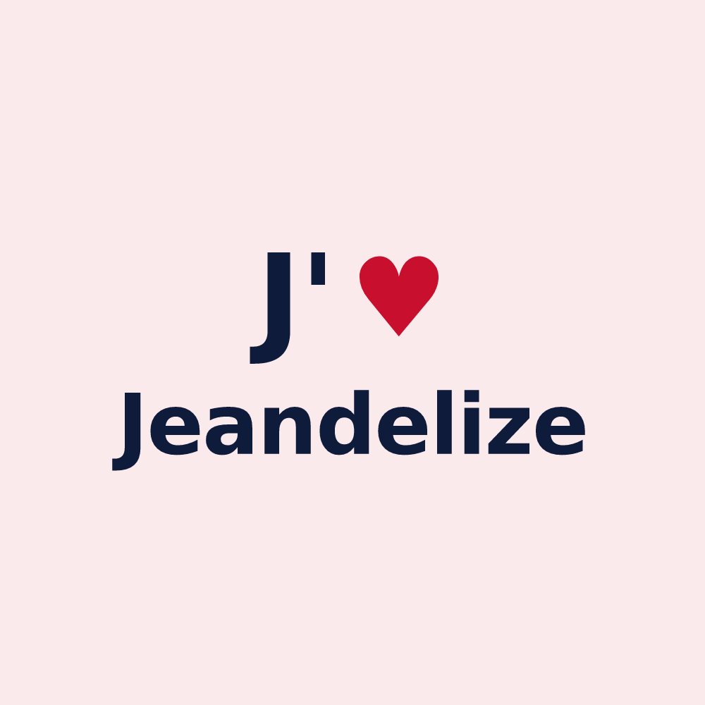 Magnet personnalisé Jeandelize — design J'aime Jeandelize