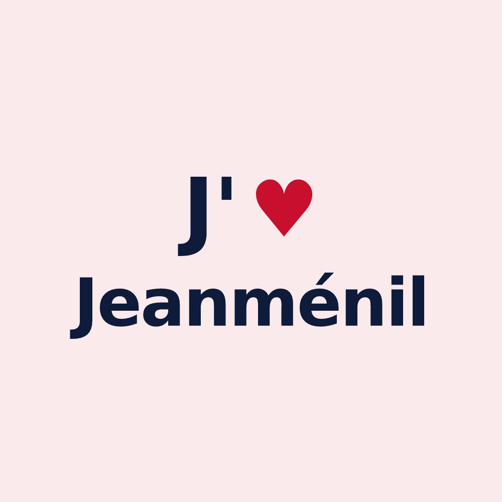 Magnet personnalisé Jeanménil — design J'aime Jeanménil