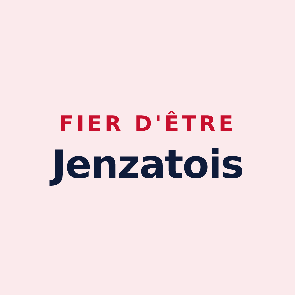 Magnet « Fier d'être Jenzatois » — design pour Jenzat