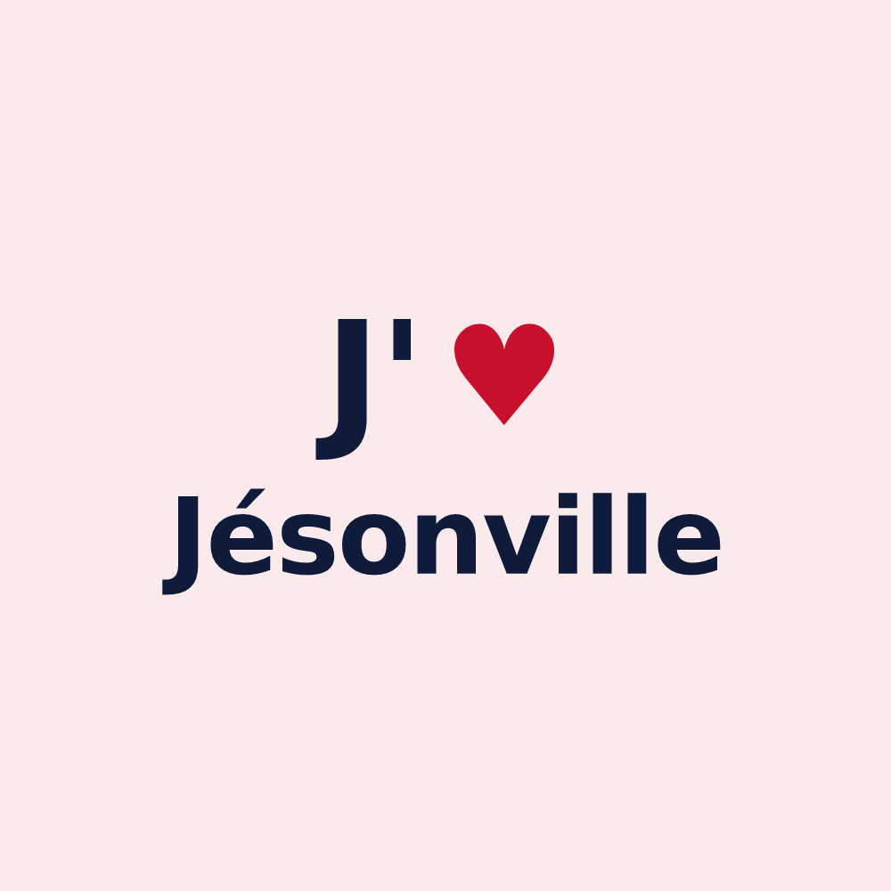 Magnet personnalisé Jésonville — design J'aime Jésonville