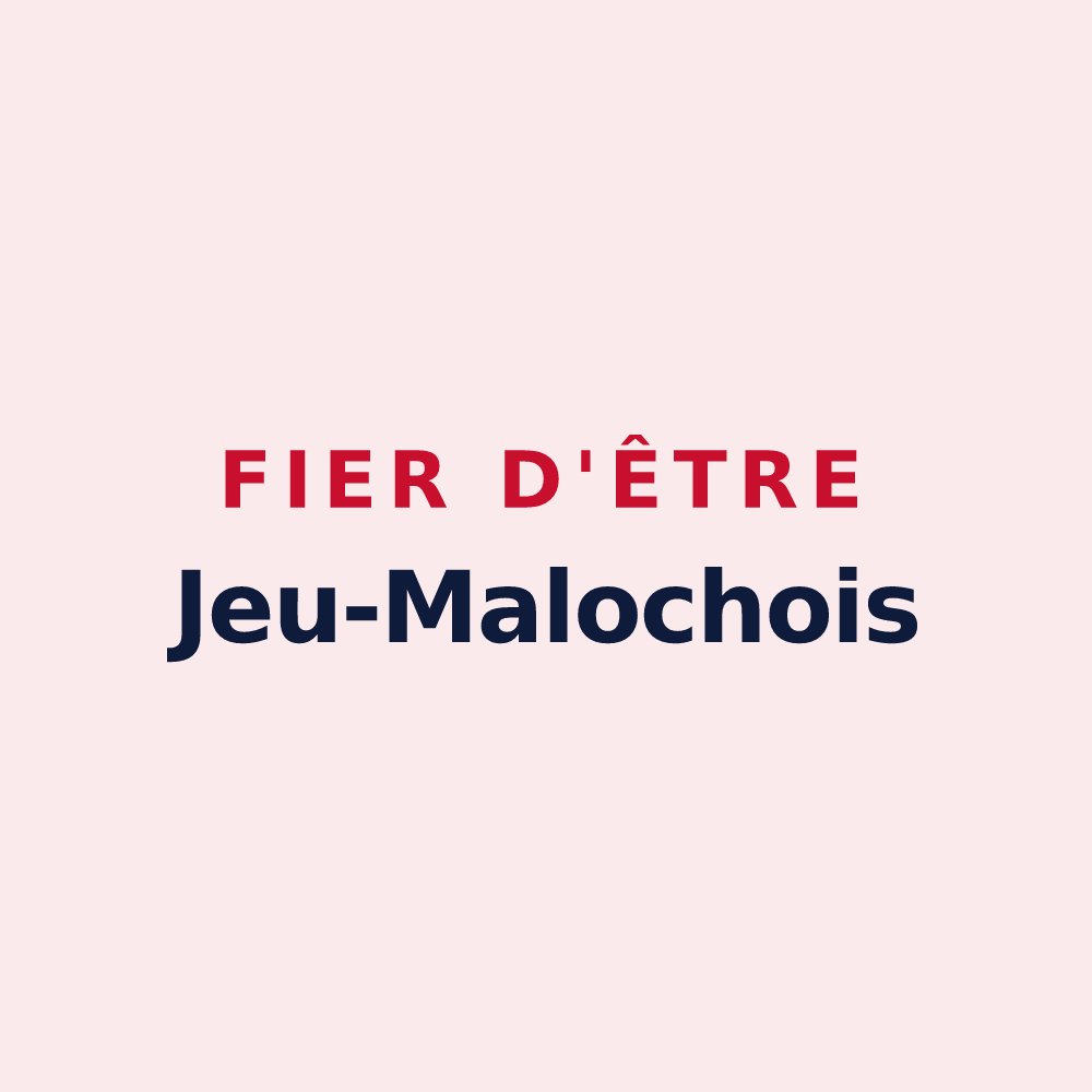Magnet « Fier d'être Jeu-Malochois » — design pour Jeu-Maloches