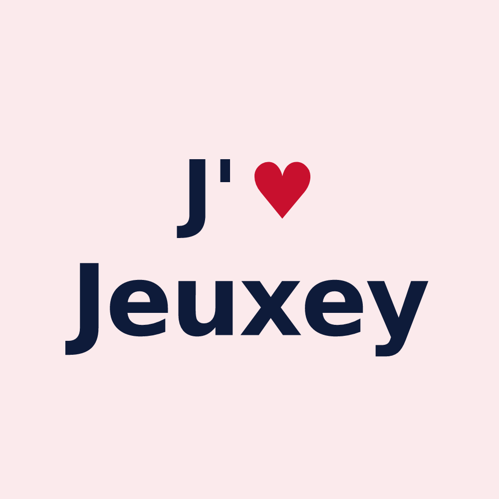 Magnet personnalisé Jeuxey — design J'aime Jeuxey