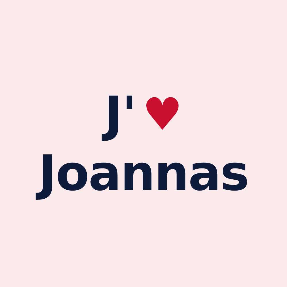 Magnet personnalisé Joannas — design J'aime Joannas