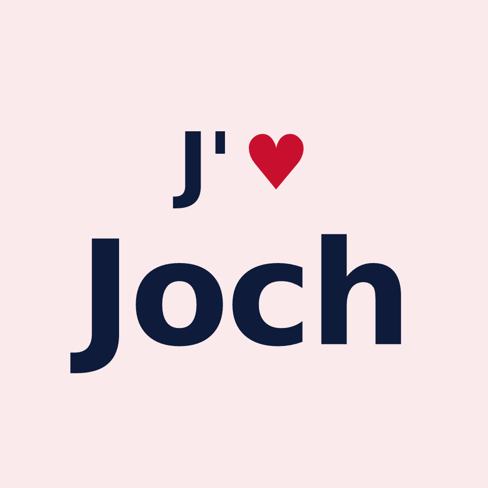Magnet personnalisé Joch — design J'aime Joch