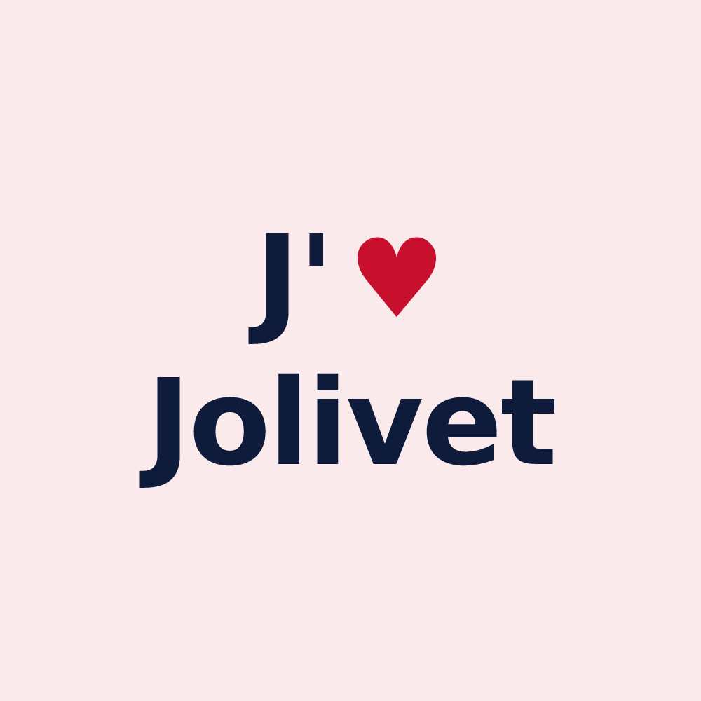 Magnet personnalisé Jolivet — design J'aime Jolivet