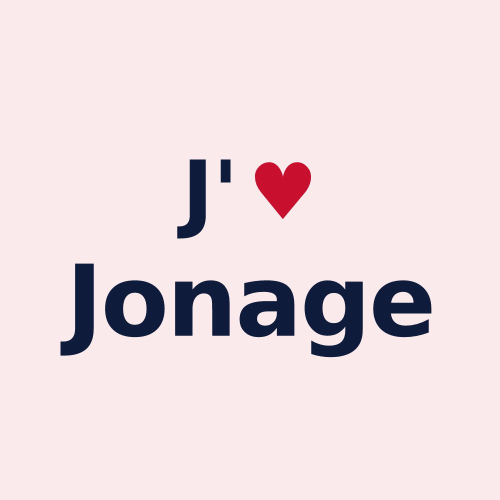 Magnet personnalisé Jonage — design « J'aime Jonage » imprimé sur le magnet
