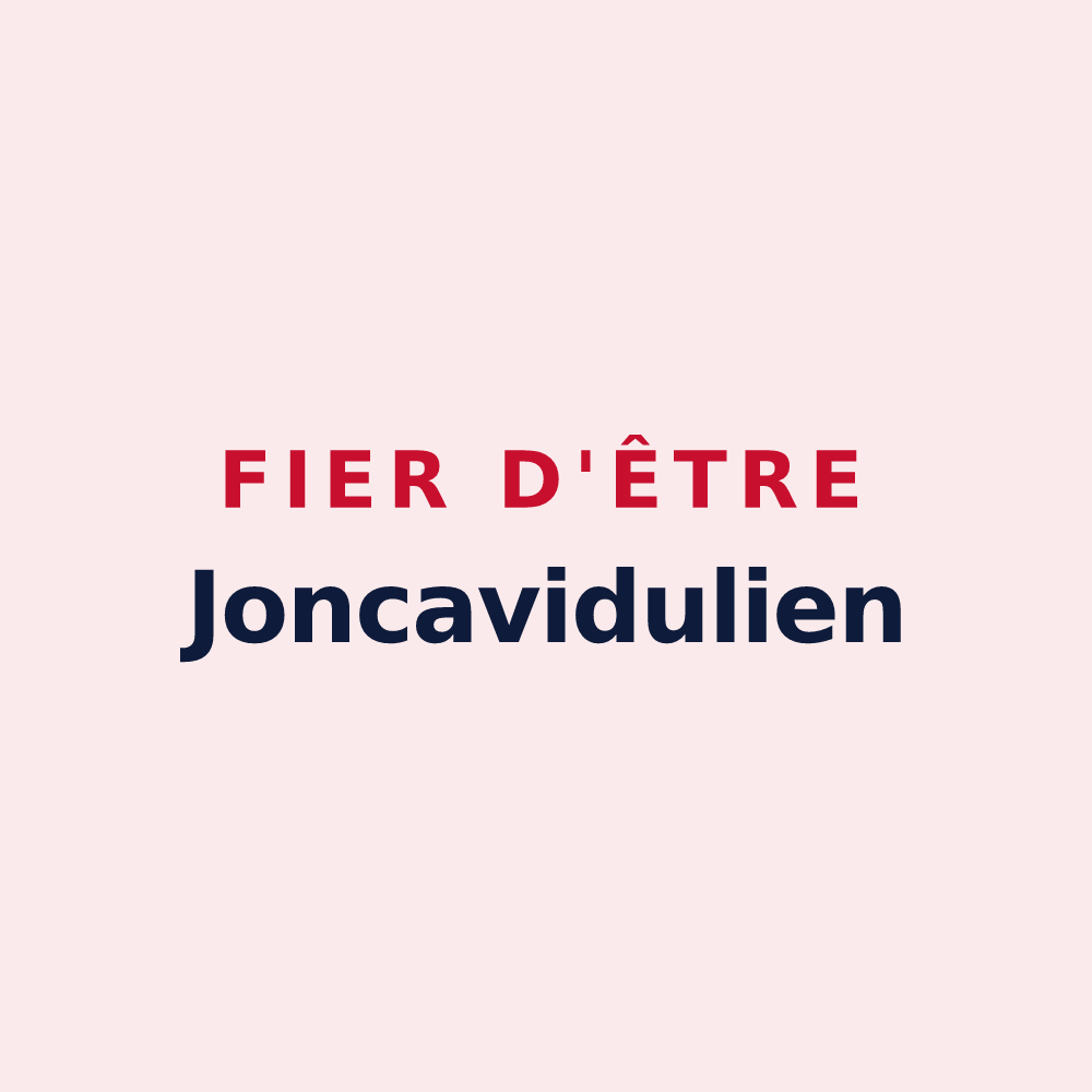 Magnet « Fier d'être Joncavidulien » — design pour Jonchery-sur-Vesle