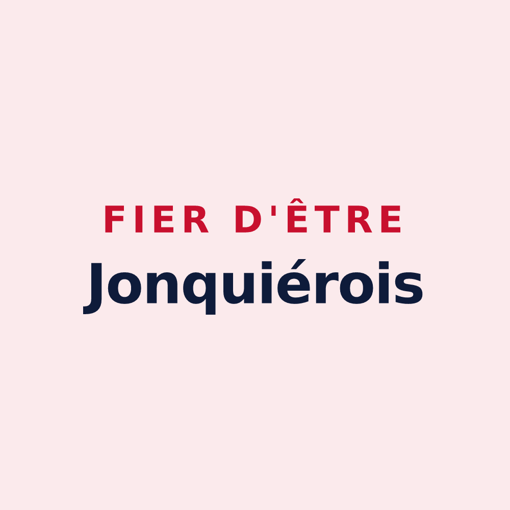 Magnet « Fier d'être Jonquiérois » — design pour Jonquières