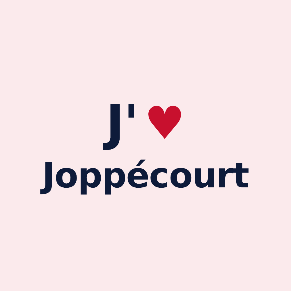 Magnet personnalisé Joppécourt — design J'aime Joppécourt