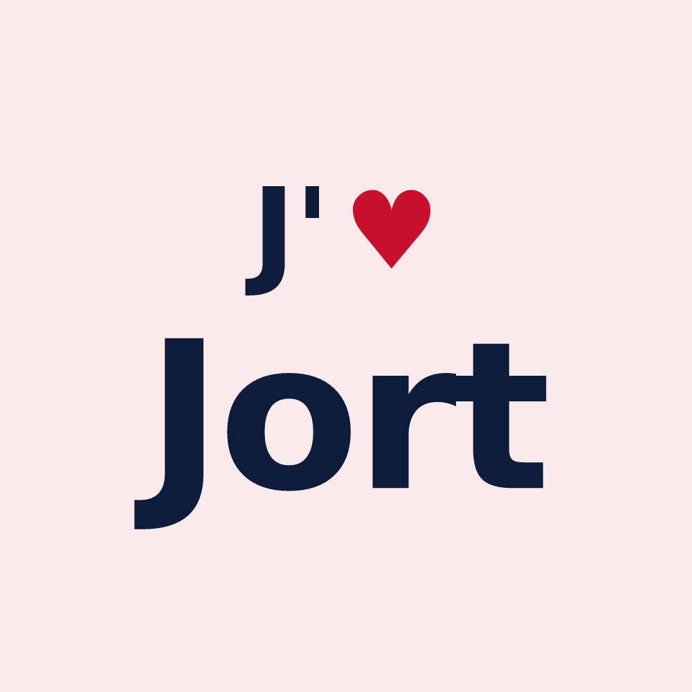 Magnet personnalisé Jort — design J'aime Jort