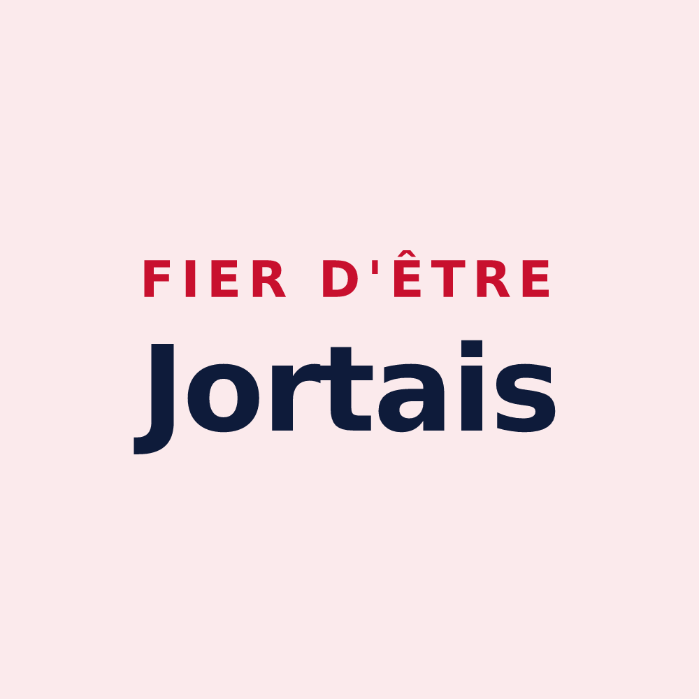 Magnet « Fier d'être Jortais » — design pour Jort