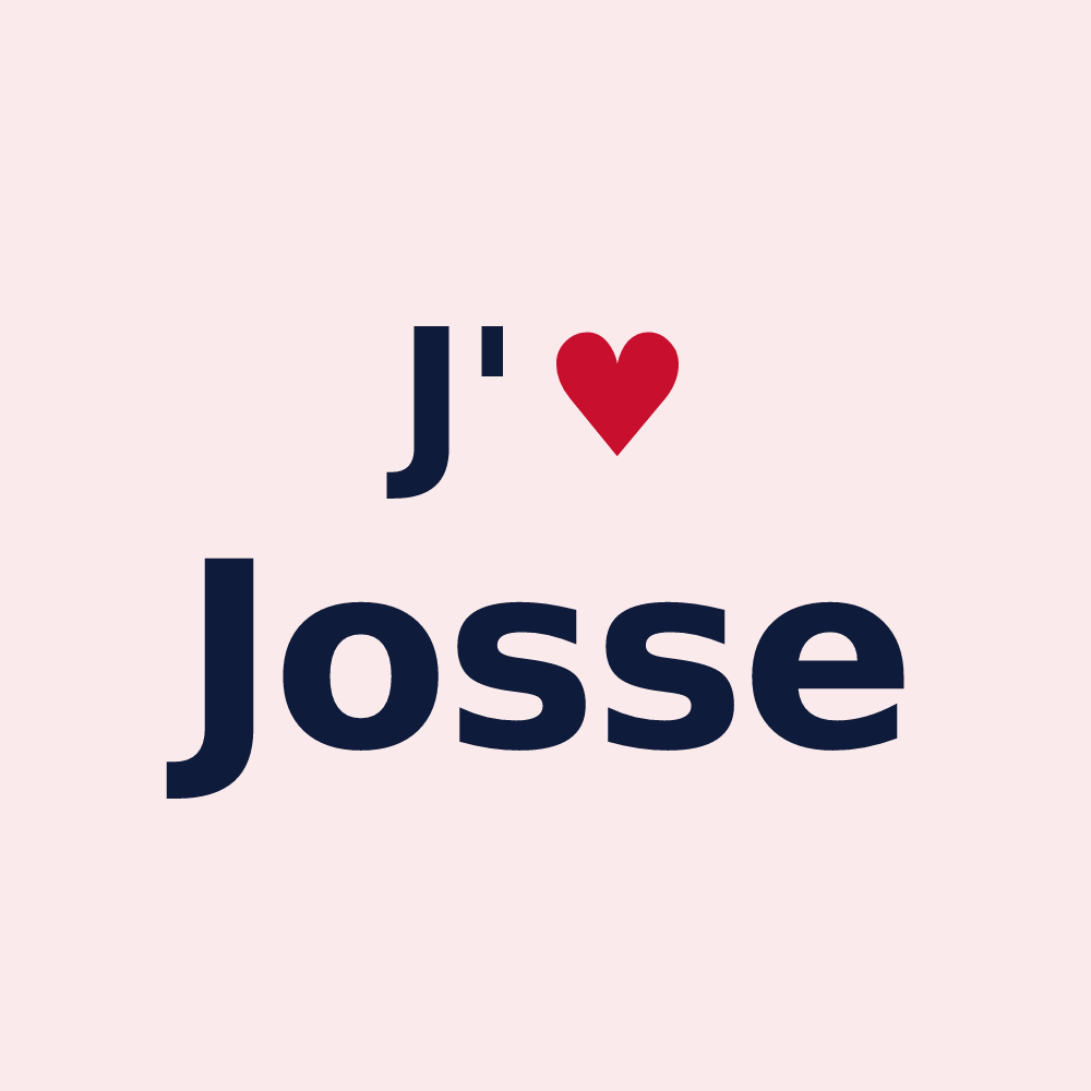 Magnet personnalisé Josse — design J'aime Josse