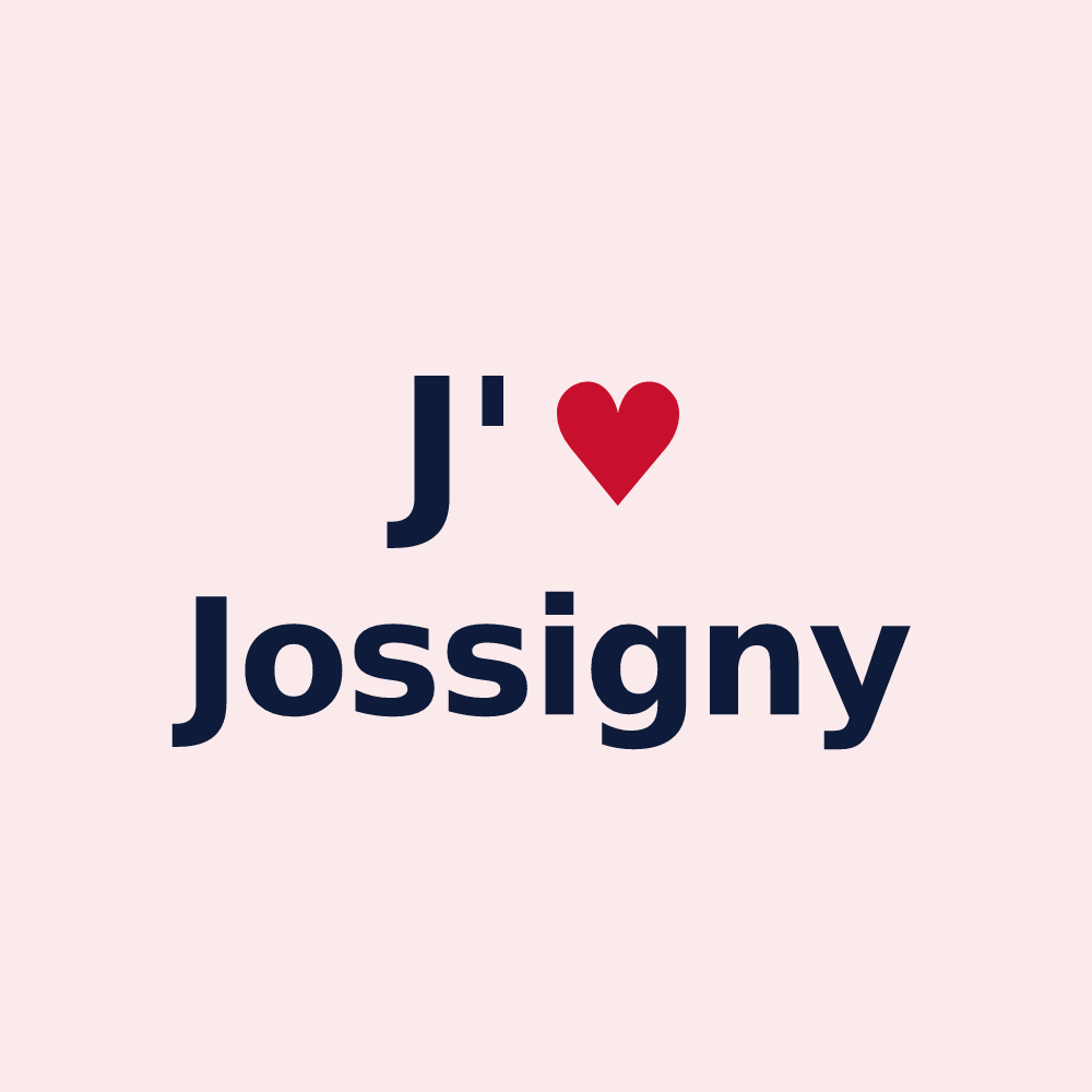 Magnet personnalisé Jossigny — design J'aime Jossigny