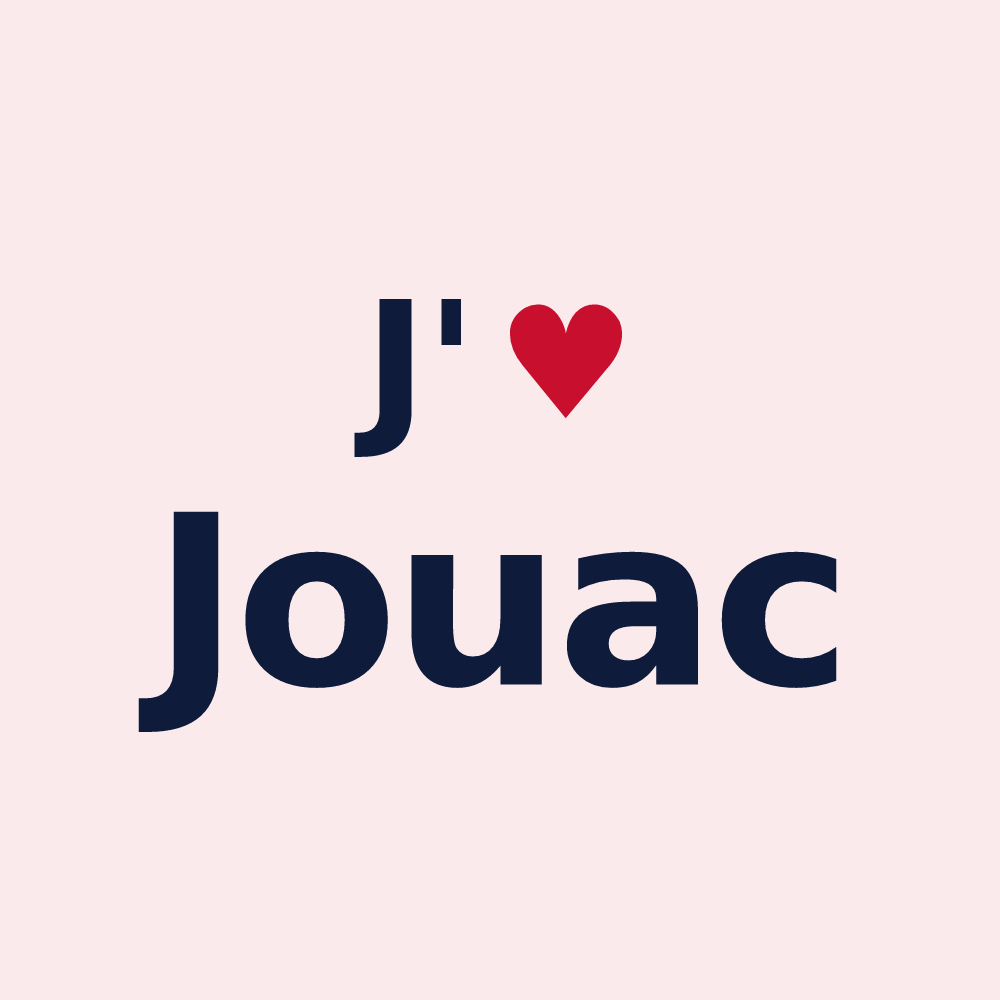 Magnet personnalisé Jouac — design J'aime Jouac