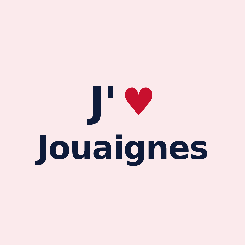 Magnet personnalisé Jouaignes — design J'aime Jouaignes