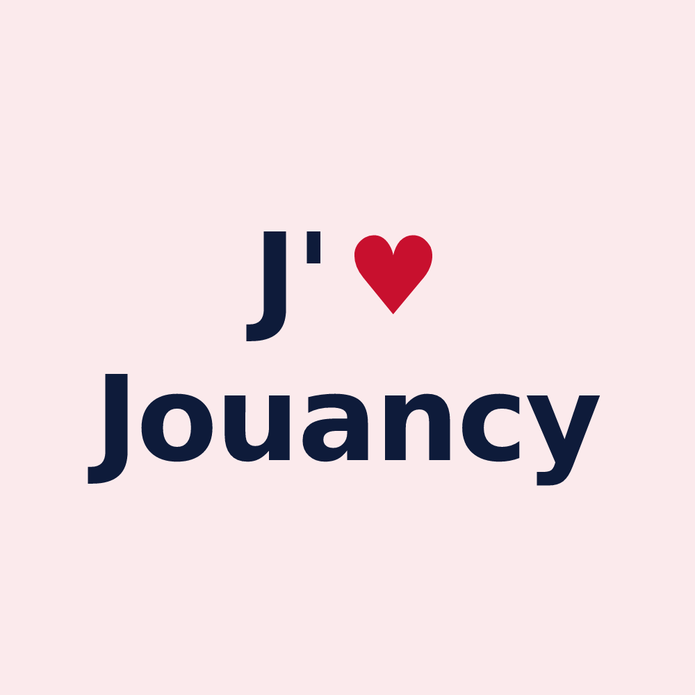 Magnet personnalisé Jouancy — design J'aime Jouancy