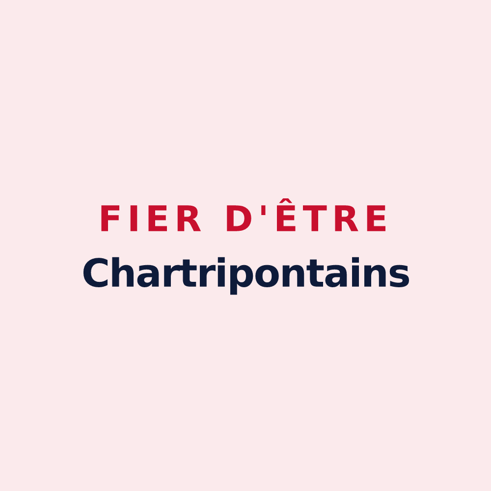 Magnet « Fier d'être Chartripontains » — design pour Jouars-Pontchartrain