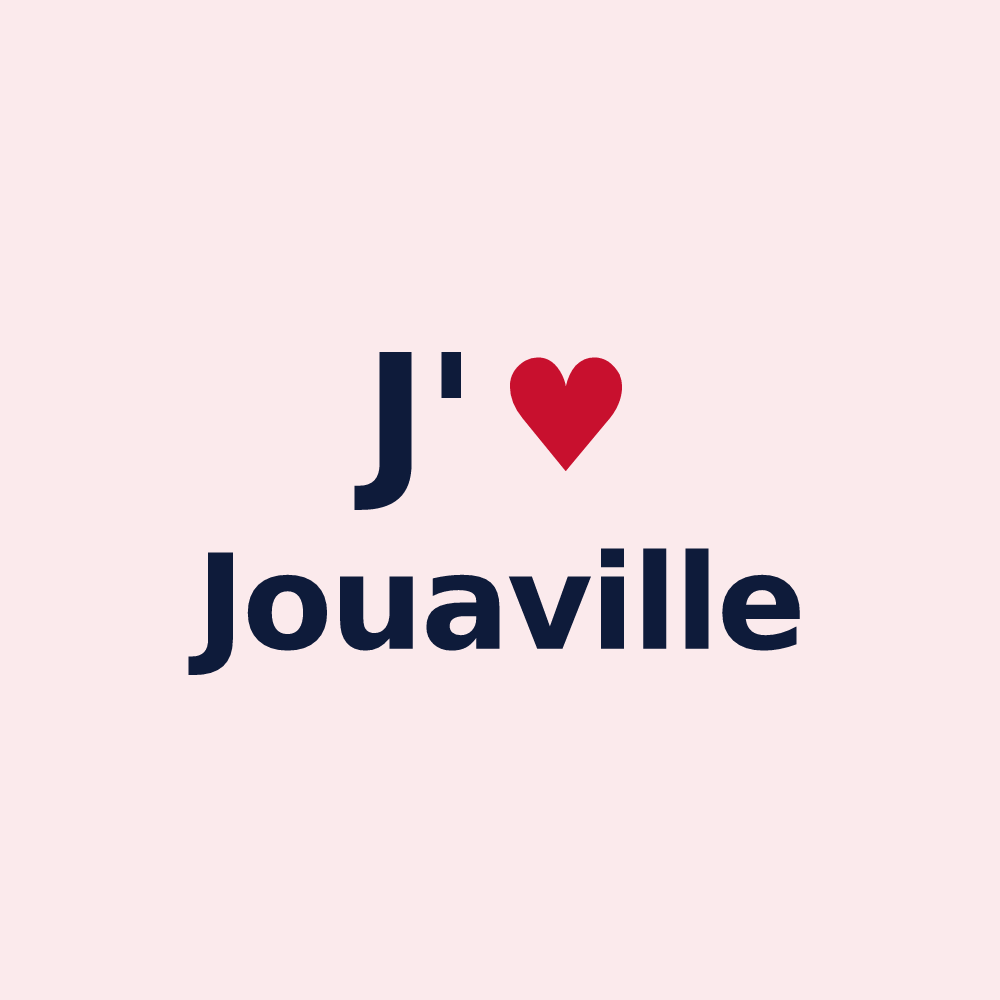 Magnet personnalisé Jouaville — design J'aime Jouaville
