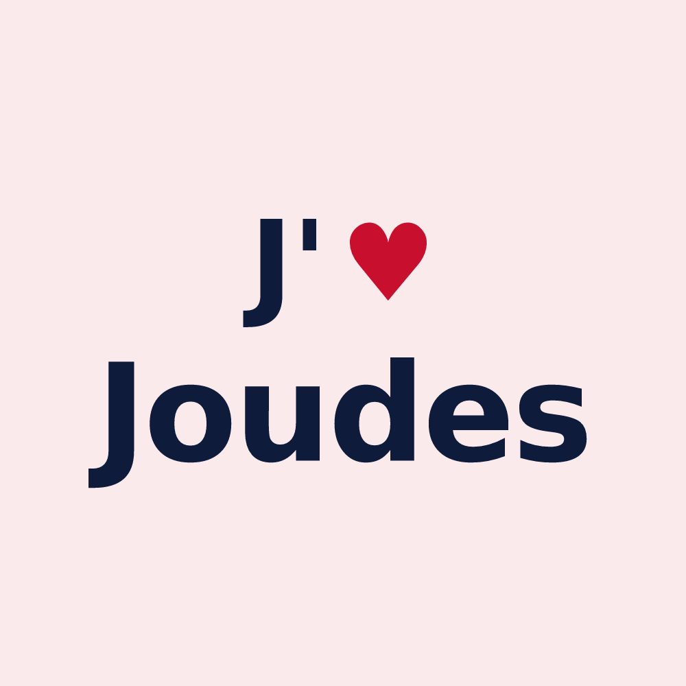 Magnet personnalisé Joudes — design J'aime Joudes
