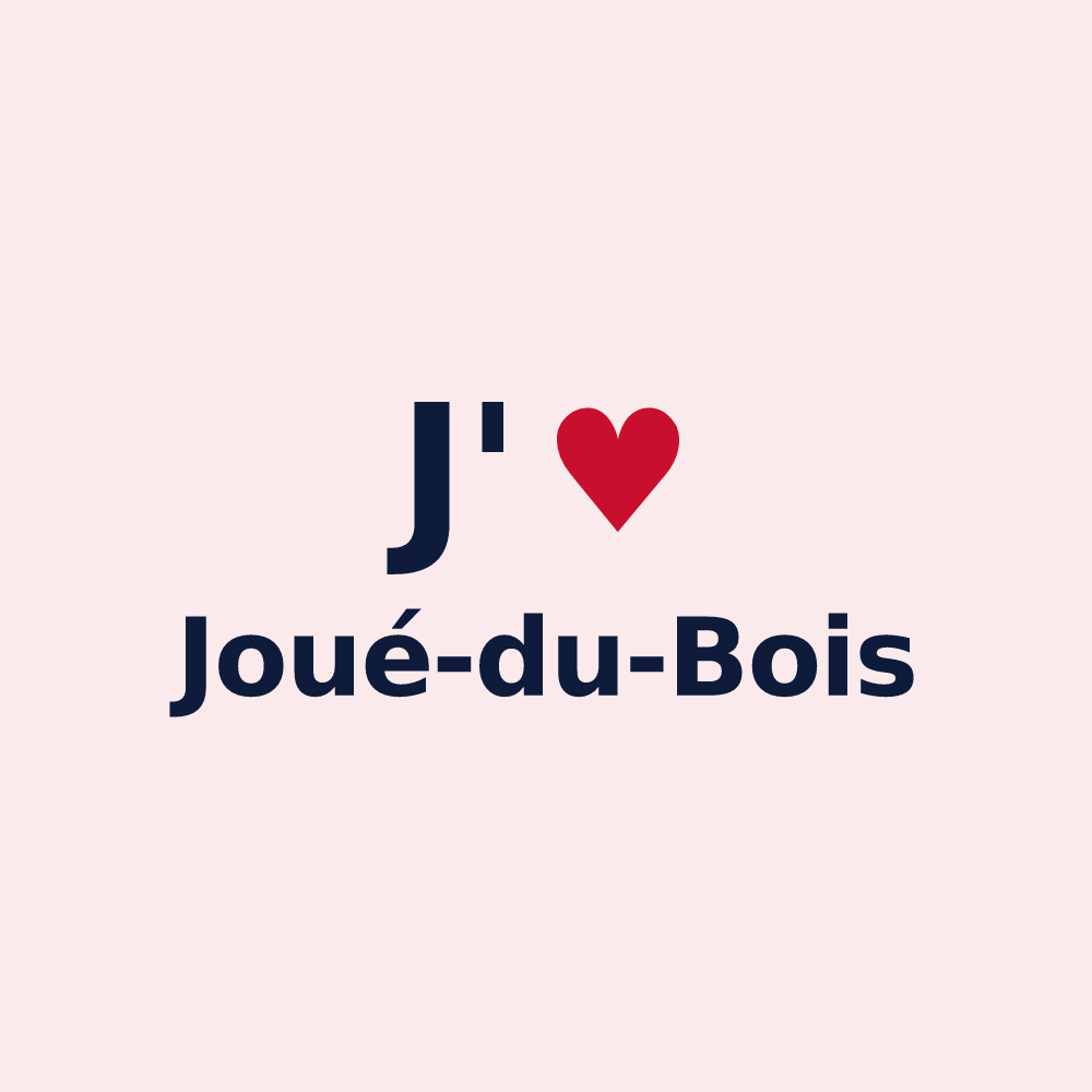 Magnet personnalisé Joué-du-Bois — design J'aime Joué-du-Bois